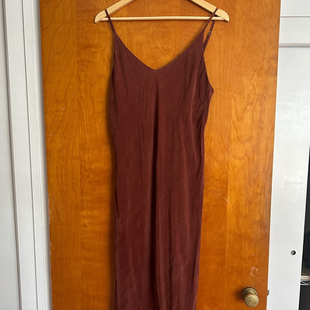 OZMA cupro slip dress L